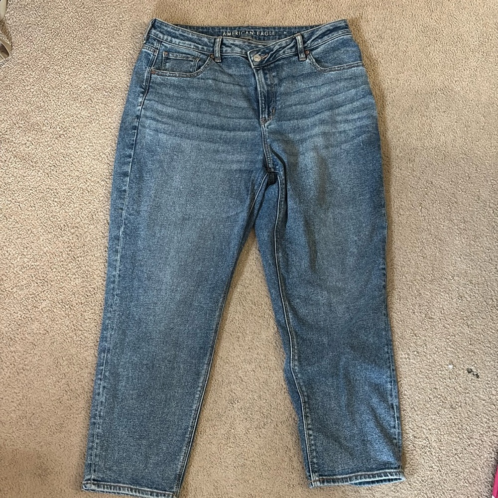 American Eagle Cross Button Jeans - image 1